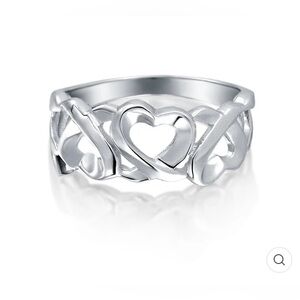 New 925 Silver Heart Ring 🎄❤️🎄